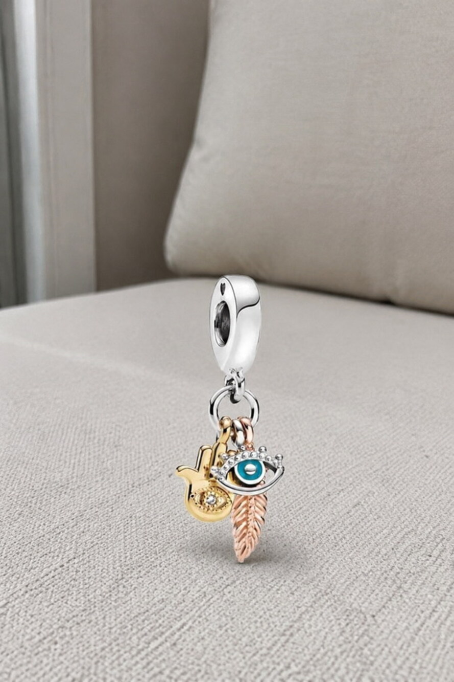 Pandora Teal Pav?? Daisy Flower Charm NEW
